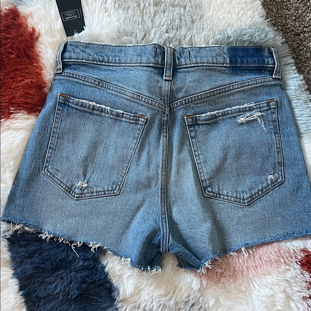 Abercrombie & Fitch Distressed Blue Jean Shorts - Picture 4 of 4